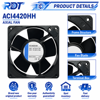 Ventilador Axial Original Alemán EC ACI4420HH 230V AC 120x120x38mm 3300RPM 175m3/h con Rodamiento de Bolas para Refrigeración Industrial y Electrónica