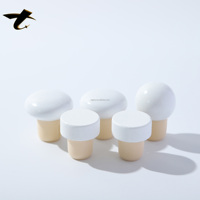 Tapones de corcho de madera para botellas de vinagre y aceite de oliva, tapas decorativas redondas para barra, con impresión personalizada de alta gama