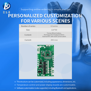 Système de gestion de batterie KLS KLS-362 14S 15S 40A 48V Lifepo4, <span class=keywords><strong>circuit</strong></span> de protection de batterie, batterie dédiée pour sac à dos - Product Image 4