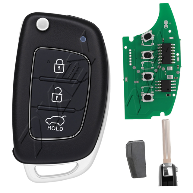 For Hyundai Tucson Creta Flip Remote Car Key Fob 433MHz 4D60/4D70Chip 95430-D3110 95430-D3100 95430-M0000 FCC ID: RKE-4F22