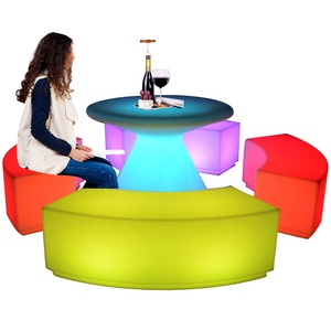 Table de bar lumineuse à led pour boîte de nuit extérieure, table de bar pour jardin, canapé de bar, chaise de boîte de nuit, canapé éclairé à LED - Product Image 4