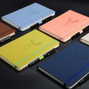 Custom Wholesale A4 A5 Personalized Printed Lined Hardcover PP Leather Glue Bound Promotional <b>Note</b> <b>Book</b> Journal Logo 80 Sheets - Product Image 5