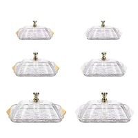 Nouveau plateau rectangulaire en mélamine jetable de style américain pour fruits, idéal pour la maison, le salon, la table basse, l'hôtel, les fruits secs et les collations