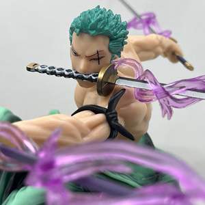 Figura de Acción Intercambiable de Zoro de Edición Especial Three Thousand World con Cabezal de Batalla de Tres Espadas - Product Image 2