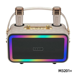 M3201 + Đầy Màu Sắc Đèn Không Thấm Nước Ngoài Trời Rõ Ràng Âm Thanh Loa Bass Chất Lượng Cao Loud Karaoke Loa Với Mic - Product Image 4