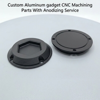 Cache de protection anti-poussière en aluminium, sur mesure CNC, anodisé noir, pour mécanique, petite pièce EDM