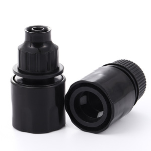Connecteur d'eau en plastique à 3 points noir pour lave-auto, raccord rapide pour tuyau - Product Image 3
