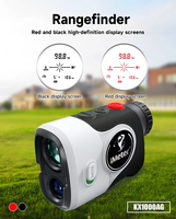 Télémètre laser de golf haute précision 1500m avec grossissement 7X, fonction pente, verrouillage de drapeau et mesure de distance à deux points pour la chasse