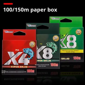 Ligne <span class=keywords><strong>de</strong></span> pêche en <span class=keywords><strong>fil</strong></span> tressé PE durable 100m 150m 8 brins flottant haute ténacité résistant à l'usure pour rivière et lac à l'extérieur - Product Image 5
