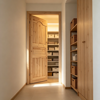 Solid Fir Wood Door Antique Timber Look for Cabin Holiday House Interior Renovation