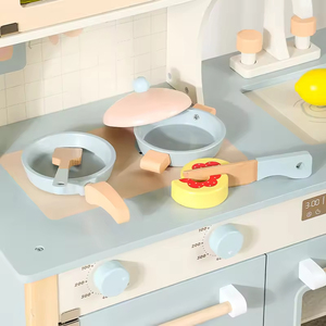 Ensemble de cuisine éducatif en bois Montessori DIY 2026 pour enfants - Jeu de puzzle créatif unisexe à partir de 5 ans - Product Image 5