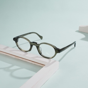 Monturas Ópticas Redondas Retro de Acetato, Estilo Boston Vintage, Personalizables con Lentes Graduadas, Monturas de Gafas para Hombre y Mujer - Product Image 3