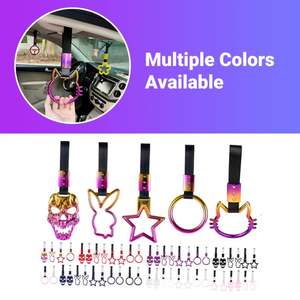 Anneau <span class=keywords><strong>de</strong></span> décoration coloré pour voiture, motif cœur brisé fleur <span class=keywords><strong>de</strong></span> cerisier, accessoires JDM modifiés, pendentif en plastique pour queue <span class=keywords><strong>de</strong></span> voiture - Product Image 3