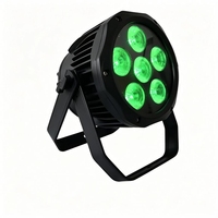 Paquete de 6 Luces LED Par RGBWA de 6 Pulgadas, Alimentación por Batería WiFi, IP65, Inalámbricas para Exteriores, DMX512, Control Remoto IR, para Bodas, Fiestas, Clubes y Eventos