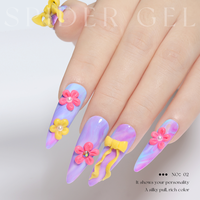 Vendeeni 3d gel de sculpture pour l'art des ongles 12 couleurs sculpté gel ongles ensemble dans la sculpture pot fleurs conception marque privée usine oem