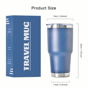 Gobelet isotherme personnalisé de 30 oz à double paroi en acier inoxydable, tasse à café et à eau à prix abordable, tasses de voyage pour voiture de 30 oz avec couvercle - Product Image 4