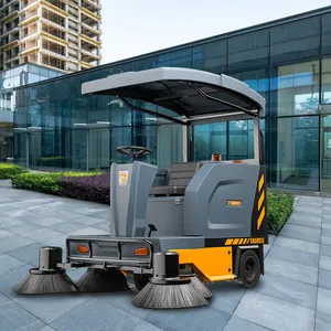 Durable Sidewalk Commercial Sweeper Cleaning Equipment Machine With Shed Intelligent Sidewalk Sweeper