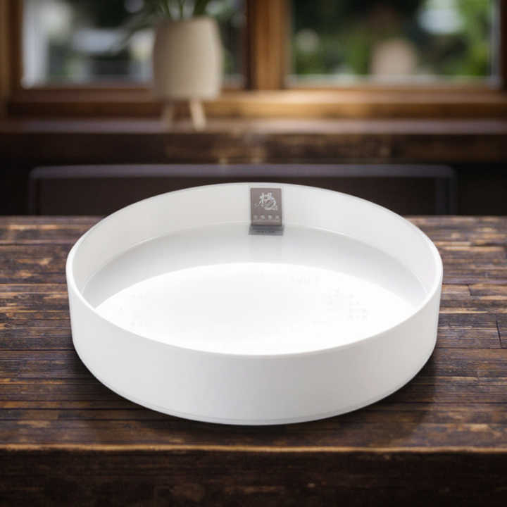 Certified High Quality 100% Melamine Round Serving Tray Large