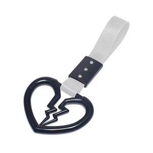 Tira antiestática en forma de corazón para coche, anillo decorativo de advertencia ABS para parachoques trasero, tirador interior, uso general D2382 - Product Image 2
