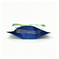 Emballage personnalisé en plastique thermoscellé pour thé vert et aliments pour animaux de compagnie, avec impression en héliogravure, en forme verticale.