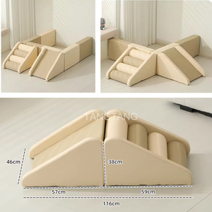 Kit de jeu souple DIY pour tout-petits, aire de jeux intérieure avec <span class=keywords><strong>piscine</strong></span> à sable pour bébés, <span class=keywords><strong>piscine</strong></span> à balles, échelles d'escalade et toboggan pour la maison CE - Product Image 3