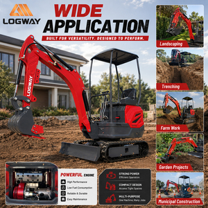 รถขุด EU LOGWAY จัดส่งฟรี 1.2 ตัน บำรุงรักษาง่าย มอเตอร์สองสปีดแบบซ่อน สำหรับโครงการสวนผลไม้ขนาดเล็ก - Product Image 4