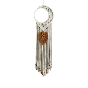 <span class=keywords><strong>Atrapasueños</strong></span> tejido bohemio de Luna hueca colgante decoración del hogar boda Regalo de Cumpleaños hecho a mano estilo Art Deco ecológico - Product Image 1