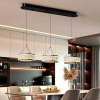 Lustre moderne en cristal acrylique LED de luxe pour la décoration de la maison, idéal pour toute la maison, la villa, le salon, le hall d'hôtel