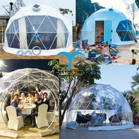 Tente de camping géodésique pour 12 personnes, tente de jardin, auvent de camping, dôme igloo