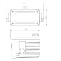 Iluminador de Luz Blanca de 5W con Entrada de 12V CC, Resistente al Agua IP66, Luz Estroboscópica LED de Aluminio para Cámaras de Seguridad CCTV