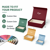 Caja de Regalo Magnética Plegable con Logotipo Personalizado, Caja de Embalaje de Papel Rígido de Lujo con Cinta para Regalos