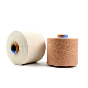 Wholesale Recycled Cotton Polyester Blended Oe Colored Yarn For Knitting And Weaving