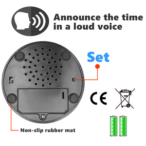 Hẹn giờ nút lớn-Đồng hồ nói chuyện thời gian cho người mù, ngày và tuần, phù hợp với người già, người khiếm thị - Product Image 5