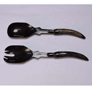 Juego de cucharillas con mango de bambú para servidor de ensaladas, bocina personalizada, venta al por mayor, herramientas de cocina personalizadas transparentes - Product Image 3