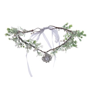 Couronne de mariage faite <span class=keywords><strong>à</strong></span> la main style forêt, diadème en cristal et diamant, accessoires de mariée en gros - Product Image 6