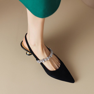 Nuevas llegadas de primavera/verano, sandalias de tacón alto con plataforma, de piel sintética, de color sólido, sexys, para mujer, ideales para bodas y fiestas. - Product Image 2