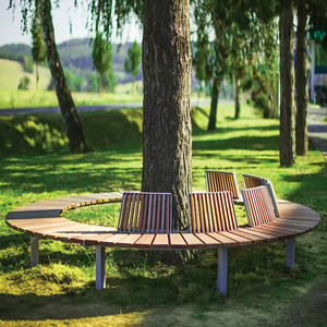 Panche per esterni di qualità Premium Design personalizzato per parchi palestra-banco albero protetto UV impermeabile intorno al Design Museum-Friendly - Product Image 5