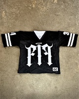 Maillot de football DiFan personnalisé avec patch imprimé, col en V, manches courtes, coupe ample, dernières créations, prix d'usine pour hommes, style américain