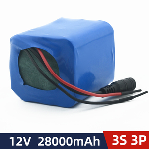 12V wiederauf ladbarer 3 S3P 18650 Li-Ionen-Akku Eingebautes BMS für LED-Leuchten, Spielzeugauto-Video recorder, tragbares Router-Netzteil 12,6-V-Ladegerät - Product Image 4