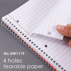Foska classica copertina <span class=keywords><strong>in</strong></span> cartone rigido 70 fogli 3 fori A4 a spirale Notebook da ufficio note di scrittura semplici libri da latte - Product Image 4
