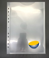 Frap — sac à documents A4 translucide, en plastique, 11 trous, dossier pour dossiers enveloppe PP