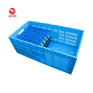 Factory New Design Foldable Egg Transport Box Egg Shipping Crate For Saving 80% Space