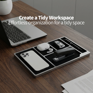 Organizador de Escritorio Elegante Honcam EDC, Bandeja Decorativa para Escritorio de 11.8X7.87 Pulgadas para Mesita de Noche o Cómoda, para Teléfono - Product Image 6