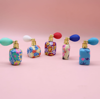 En stock, flacon rond en céramique souple de 8 ml à 15 ml, flacon de parfum à air comprimé, produit à succès pour le commerce électronique transfrontalier