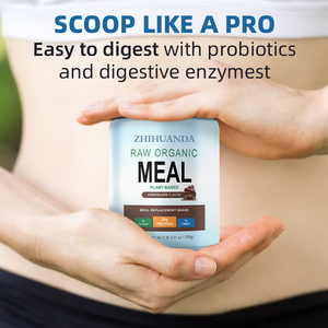 Oem אורגני טבעוני יופי ארוחה החלפת שייקים פרביוטי צמחים אפונה-אבקת חלבון עשיר בחלבון - Product Image 2