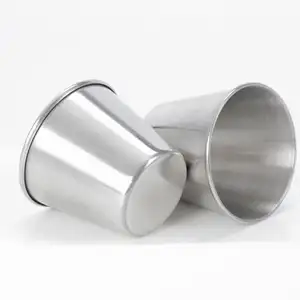 Wholesale/Customized Single Wall 201 Stainless Steel Mini Mug 45ml 201 Stainless Steel Condiment Cup Stainless Steel Mini Mug