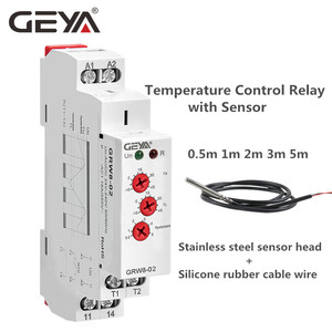 Giám Sát Nhiệt Độ GRW8-02 GEYA Relay16A AC/DC24V-240V Điện Áp Phạm Vi Rộng Với Cảm Biến Chống Nước NTC - Product Image 1