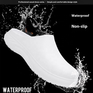 Chef EVA zuecos antideslizantes a prueba de aceite impermeables Zapatillas de casa ligeras cómodas botas de trabajo de seguridad - Product Image 2