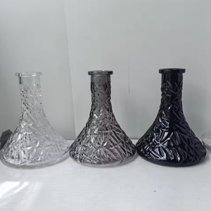 Base de cristal para hookah, florero de cristal para shisha, botella de cristal transparente para hookah, base de cristal de repuesto para hookah, recipiente de cristal para shisha - Product Image 1