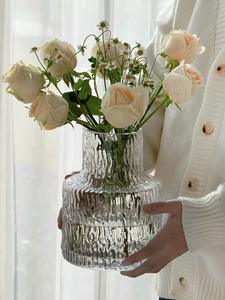 Vaso de Vidro A00353 em Lote, Cilindro para Decoração de Flores em Casa, Vaso de Vidro Longo e Transparente para Casamentos - Product Image 5